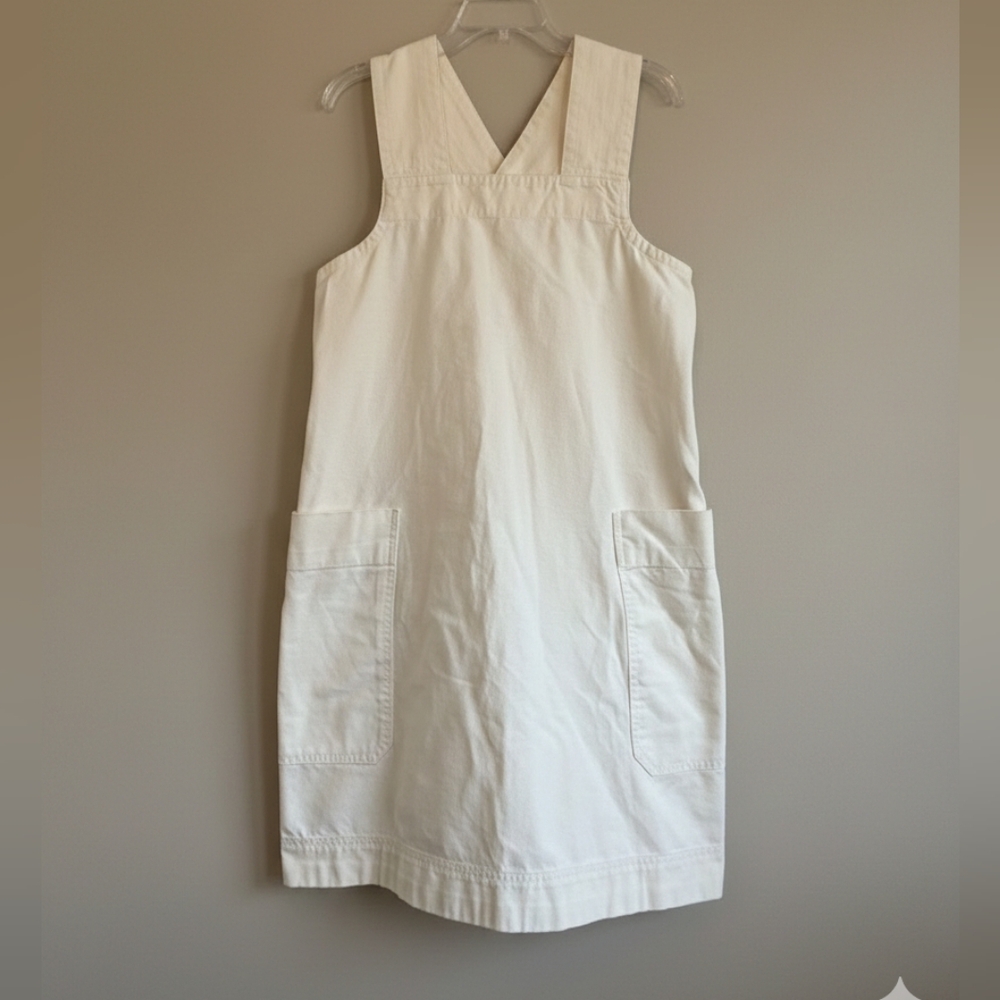 Everlane Cream Sleeveless Midi Dress